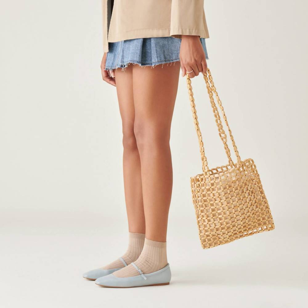 NEW DOLCE VITA hannah shopper shoulder bag in natural - Picture 3 of 4